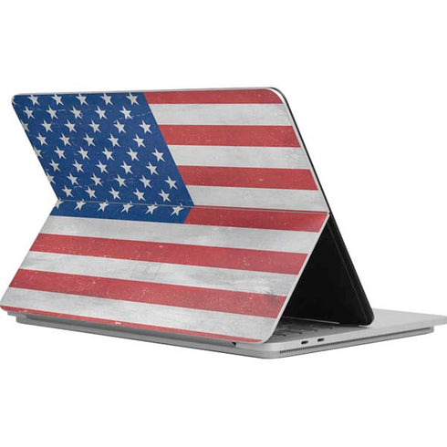 American Flag Distressed Surface Laptop Studio Skin